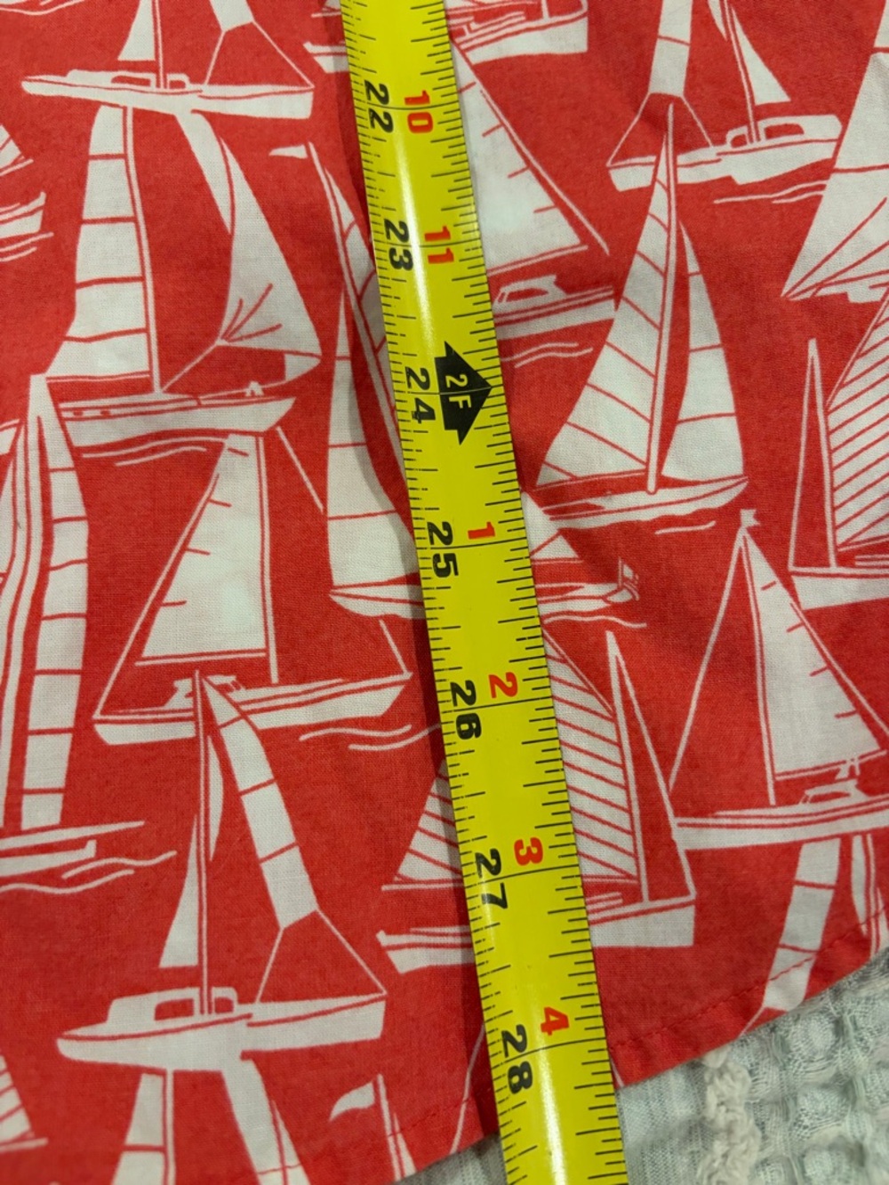 Vineyard Vines Tucker Shirt Mens Medium Slim Fit Salmon Sailboat Print Cotton - Picture 5 of 7